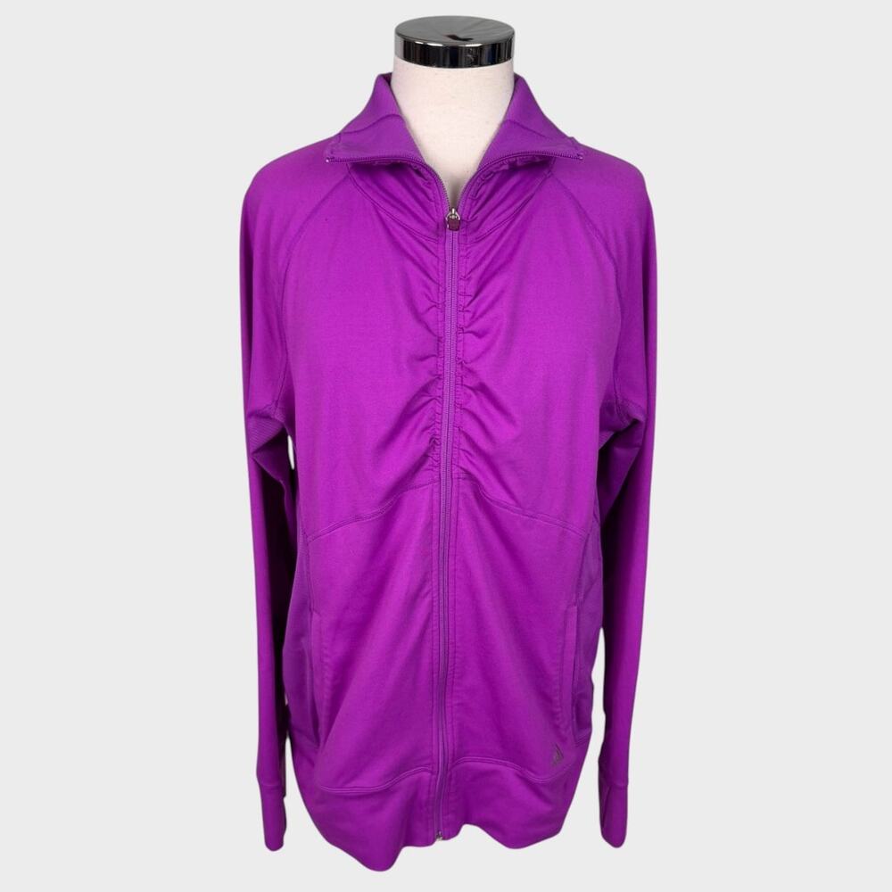 Adidas Climalite XL Purple Full Zip Polyester Jacket